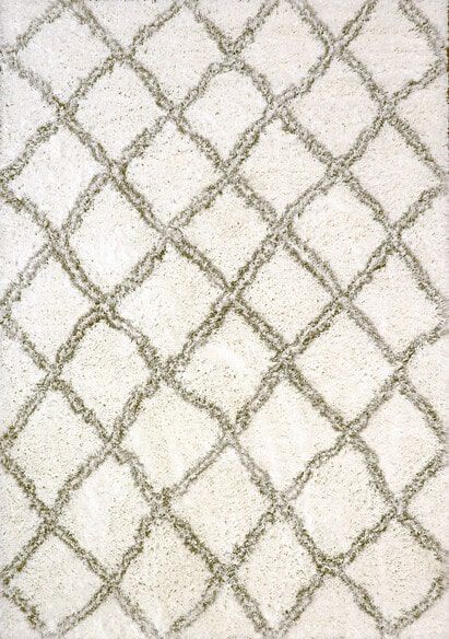 Dynamic Rugs NORDIC 7432-100 White and Silver